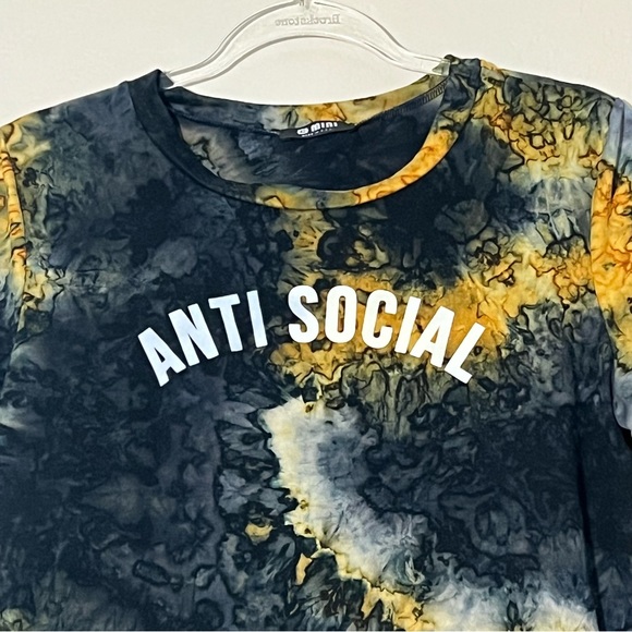 Antisocial Ice Dye Tee - Picture 2 of 4